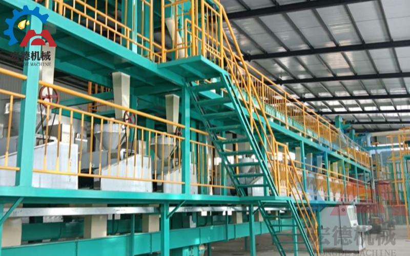 大豆榨油生產(chǎn)線